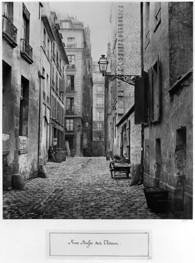 Rue Basse des Ursins, Paris by Charles Marville
